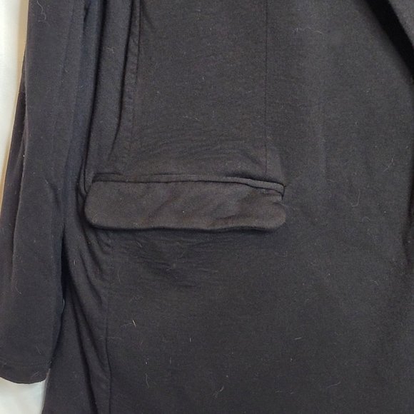 Philosophy Black Cardigan Rayon Spandex XXL Womens Flowy Button Pockets - Picture 3 of 9